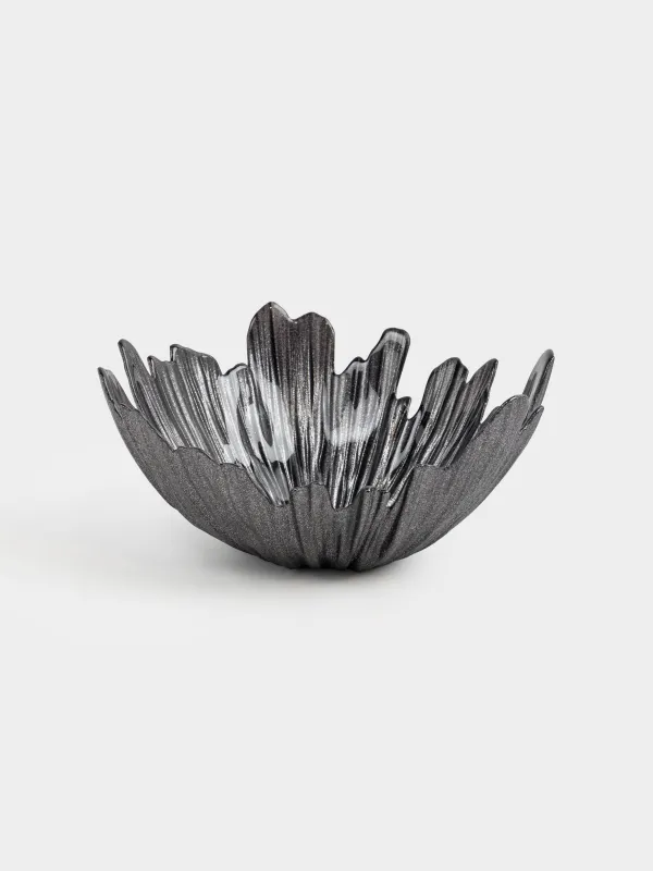 Жеміс вазасы, 26х12 см, шыны Р, сұр, Verge, image-4