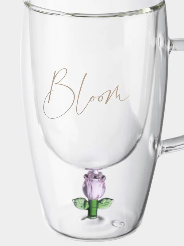 Саптыаяқ, 340 мл, шыны Б, Гүл, Air shape, image-4