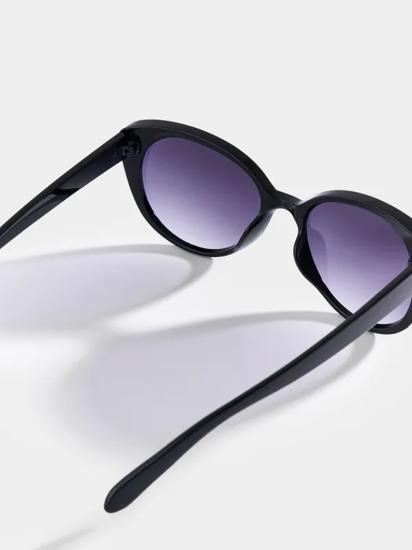 Күннен қорғайтын көзілдірік, пластик, қара, Мысық көзі, Nifty, image-3