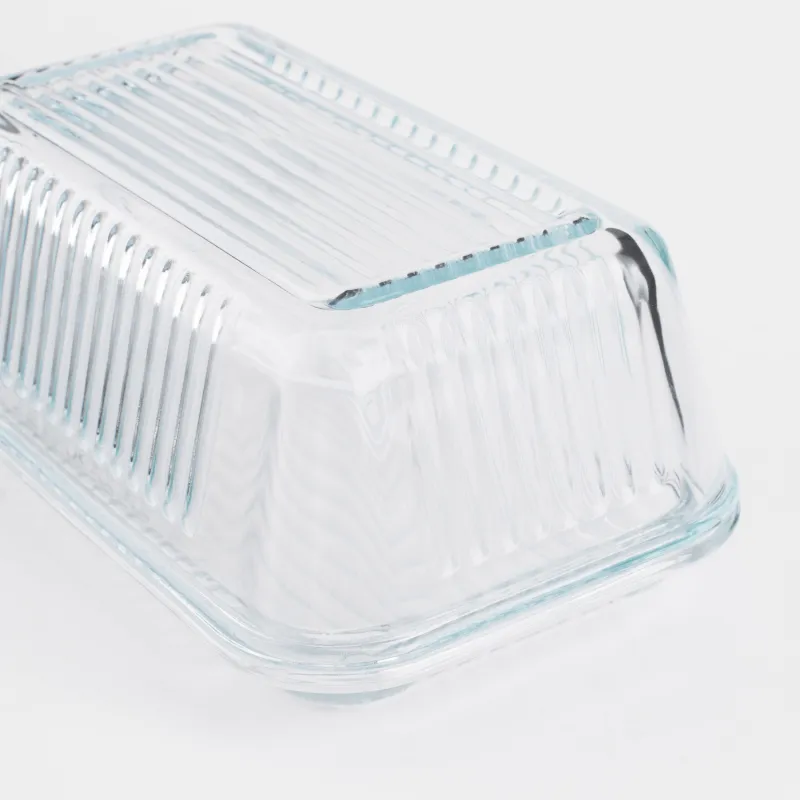 Сары май ыдысы, 17 см, Шыны Р, тікбұрышты, Ribby, image-4