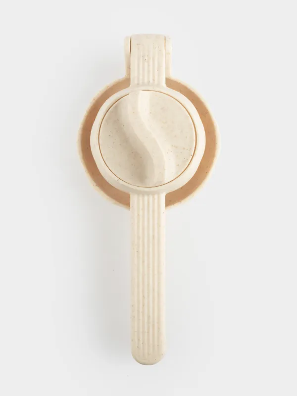 Соковыжималка для цитрусовых, 22х10 см, с ручкой, пластик, бежевая, в крапинку, Soft speckled, image-6