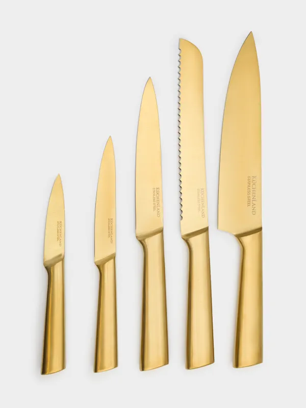 Набор ножей, 5 предметов, в подставке, Ritlen, image-5