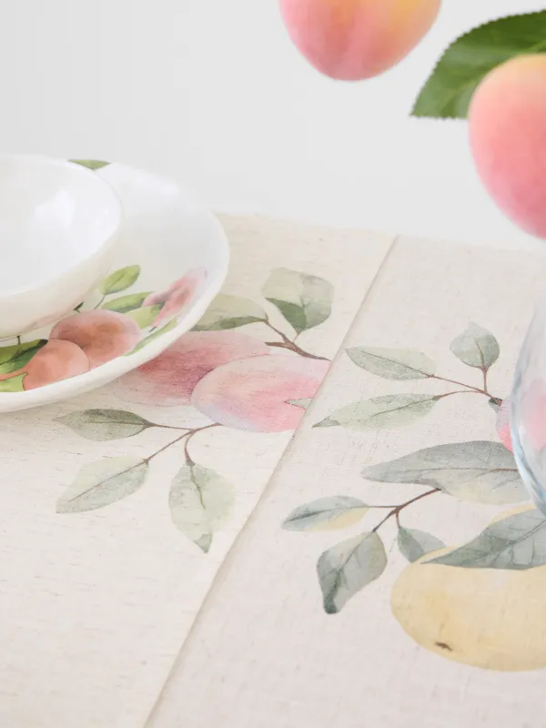 Дорожка настольная, 40х160 см, Груши на ветках, Fruit garden, image-4