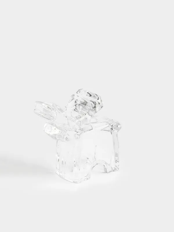 Шам ұстағыш, 10 см, жіңішке шамға арналған, шыны, қоңыр, Бұғы, Deer shape, image-3