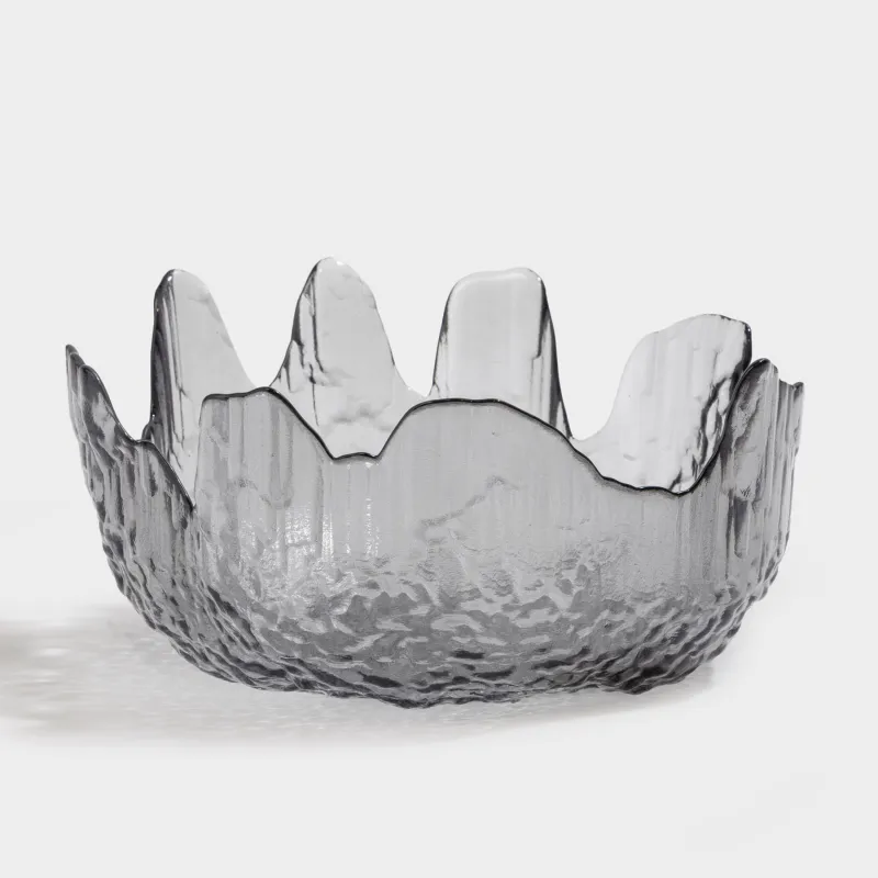 Салат ыдысы, 20х9 см, 1,1 л, шыны, сұр, Nautilus color