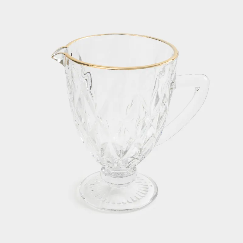 Сусын жинағы, 4 парсы, 5 пр, стендте, Шыны Р / металл, алтын, Rhomb gold, image-4