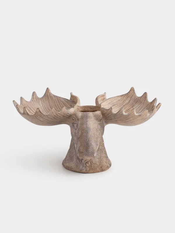 Менажница, 36х21 см, 3 отд, полирезин, коричневая, Лось, Moose story, image-0