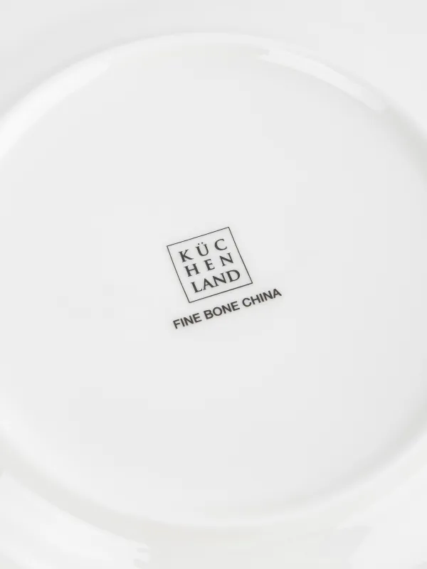 Тіскебасар тәрелкесі, 21 см, фарфор F, ақ және жасыл, күміс жиектері бар, Жылқы, Breton horse, image-5