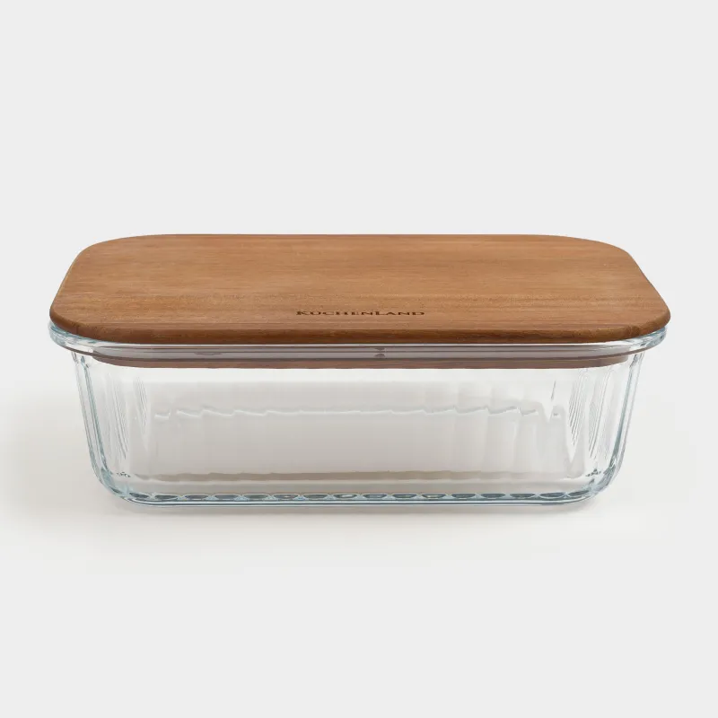 Контейнер, 1л, шыны Т/ағаш, тікбұрышты, Ravi wood