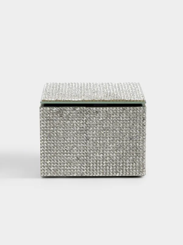 Зергерлік бұйымдарға арналған қобдиша, 9х7 см, шыны, Күміс кристалдар, Glossy crystal, image-4