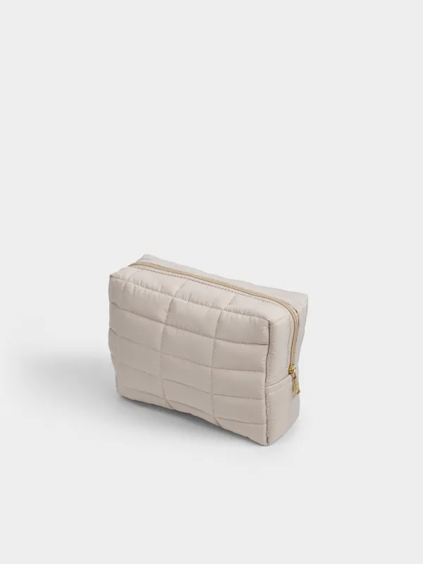 Косметикалық сөмке, 18х26 см, сырылған, полиэстер, сарғылт-қоңыр, One stitch, image-2