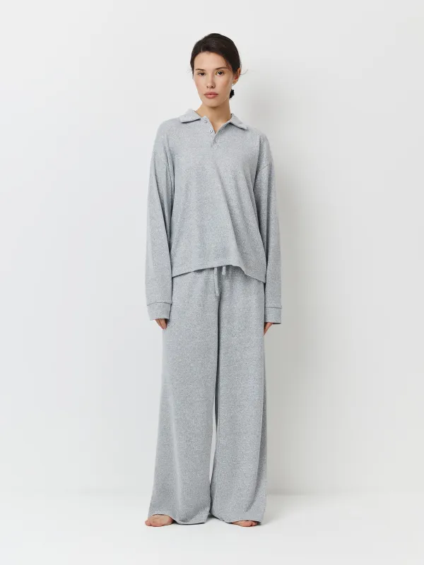 Әйелдер шалбары, үйге арналған, өлшемі XS, полиэстер/спандекс, сұр, Bertha, image-0