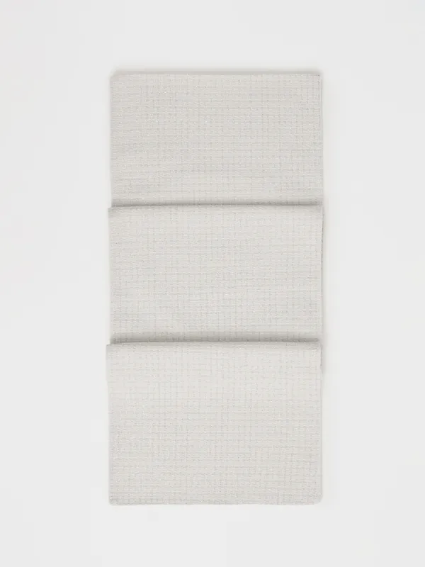 Үстел төсеніші, 40х160 см, полиэстер, ақ, Күміс тор, Cage silver, image-0