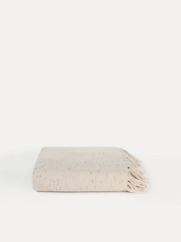 Жамылғы, 130x170 см, шашағы бар, мақта/люрекс, сарғыш, Зигзаг, Strike, image-4