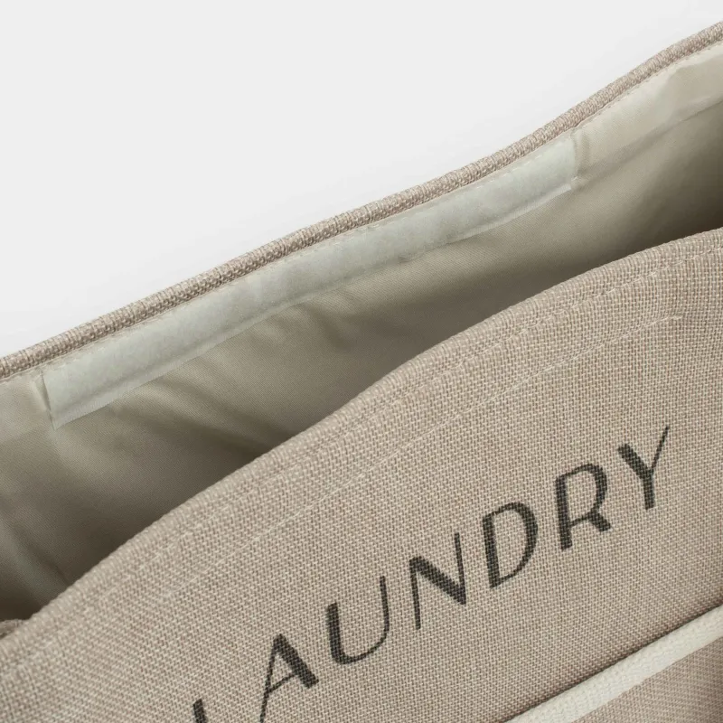 Іш киімді сақтауға арналған сөмке, 46х56х29 см, тұтқалары бар, полиэстер, тікбұрышты, сарғылт-қоңыр, Laundry, image-4