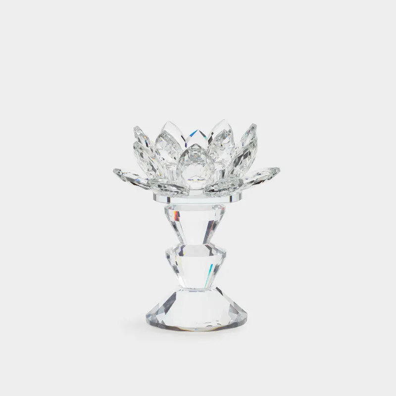Подсвечник, 14 см, для чайной свечи, Лотос, Crystal flower