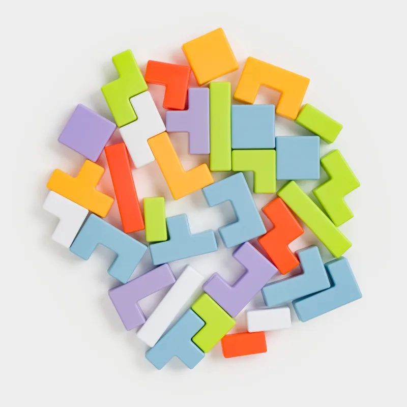 Пазл ойыны, 19 см, дамытушы, пластик, көк, аю, Bear, image-5