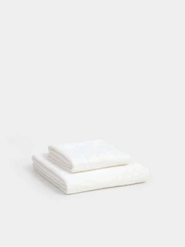 Комплект полотенец, 50x90/70x140 см, 2 шт, хлопок, белый, Terry cotton, image-0