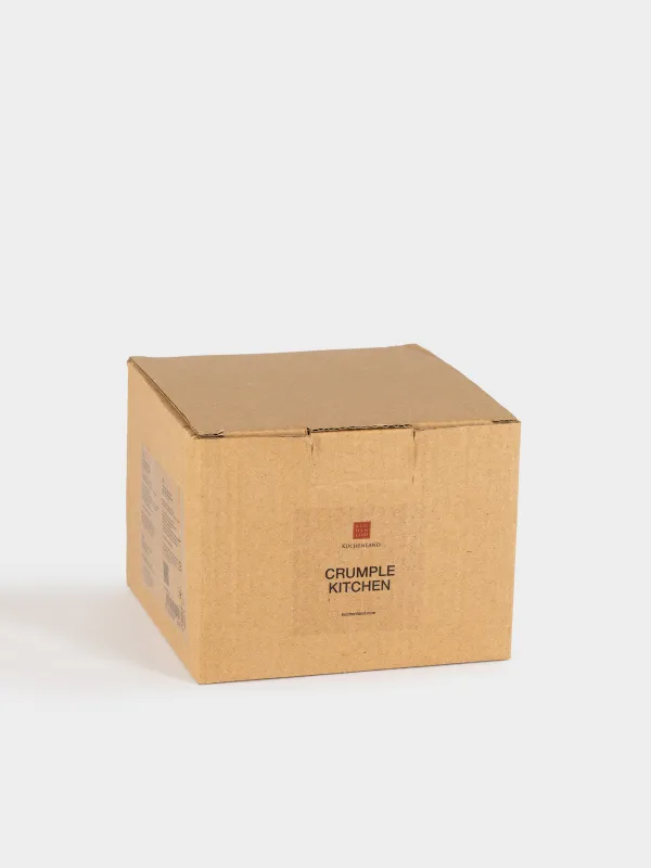 Дәмдеуіштерге арналған ыдыс, 12х8 см, қасығы бар, керамика/ағаш, Мыжылған әсер, Crumple kitchen, image-5