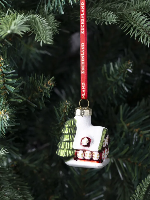 Шырша ойыншығы, 4 см, шыны, түс, Үй, Figure christmas, image-3