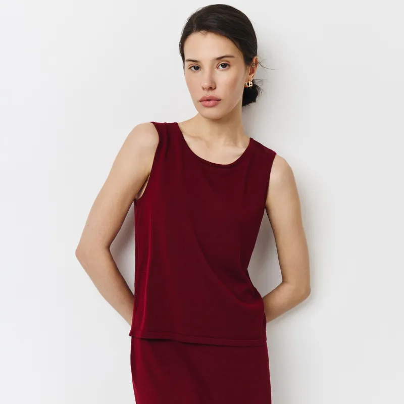 Әйелдер блузасы, өлшемі L, лиоцелл К, қою қызыл, Ingrid