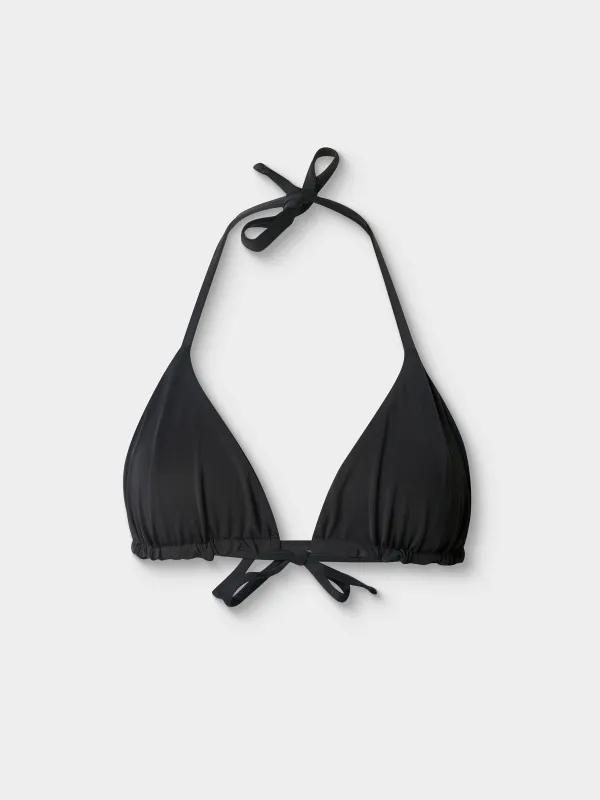 Әйелдерге арналған жүзуге арналған бюстгальтер, өлшемі XS, нейлон/спандекс К, қара, Үшбұрыштар, Stacy, image-0