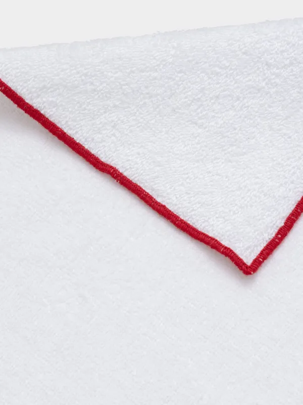 Асүйлік сүлгі, 40х60 см, мақта, ақ, қызыл жиегі бар, Жылқы, Christmas traditions, image-3