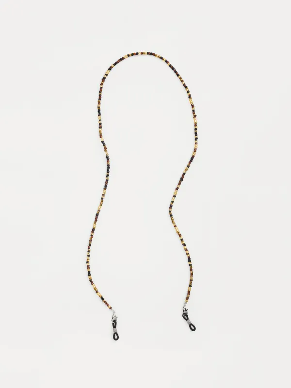 Көзілдірік тізбегі, 71 см, моншақ/металл, түрлі-түсті, Pearl color, image-0