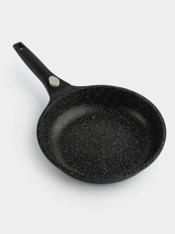 Сковорода, 24 см, съемная ручка, с покрытием, алюминий, Solution 2, image-1
