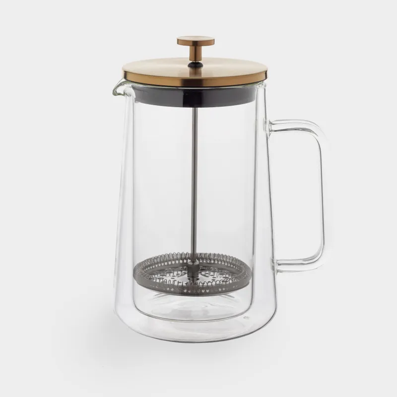 Француз прессі, 1 л, пайдаланылған Шыны / Болат, Air