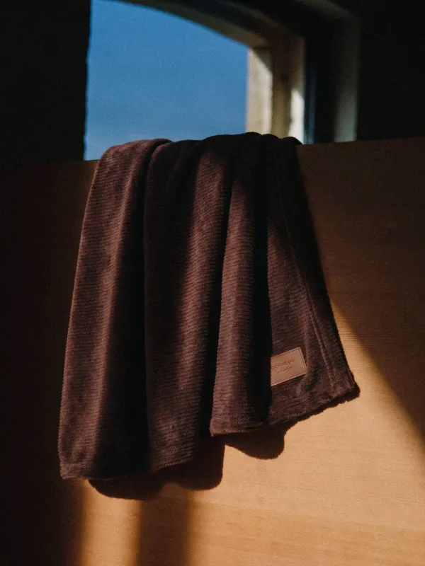 Плед, 140x200 см, фланель, коричневый, Flannel, image-1