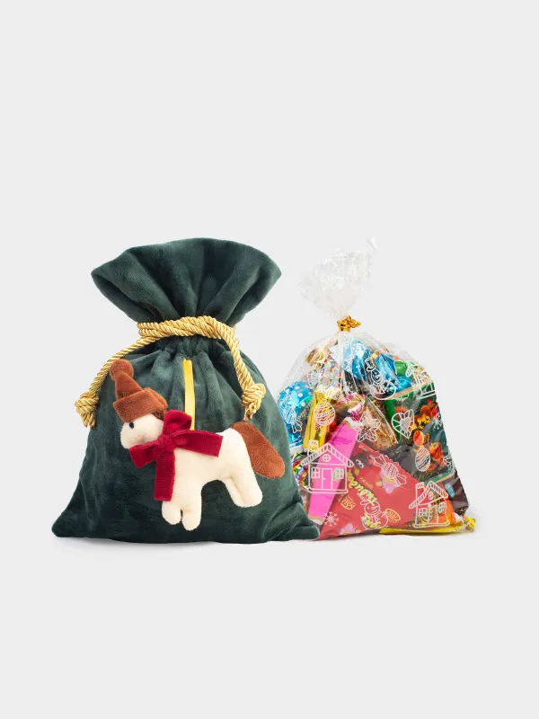 Мешок с конфетами, 20х28 см, 200 гр, ассорти, Лошадка, Sweet christmas, image-0