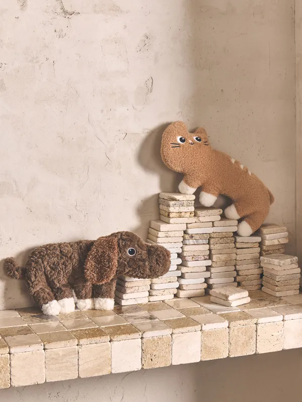 Сәндік жастық, 50х28 см, полиэстер, қоңыр, Ит, Dog toy, image-4