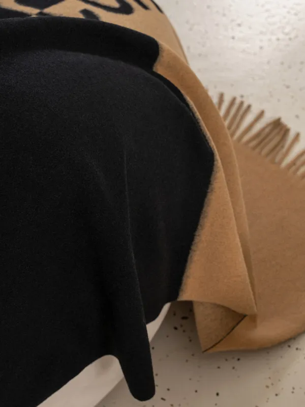 Жамылғы, 130х170 см, шашағы бар, полиэстер, сарғылт-қоңыр және қара, Comfort, Soft home, image-3