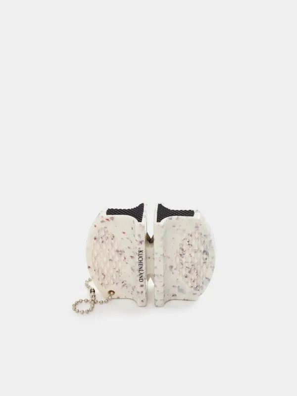 Пышақ қайрағыш, 7 см, пластик/болат, сүт түстес, Accessories, image-0