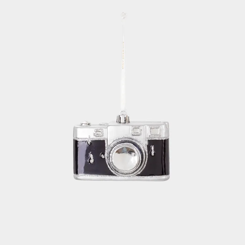 Шырша ойыншығы, 10 см, пластик, қызыл, Фотоаппарат, Figure christmas, image-1