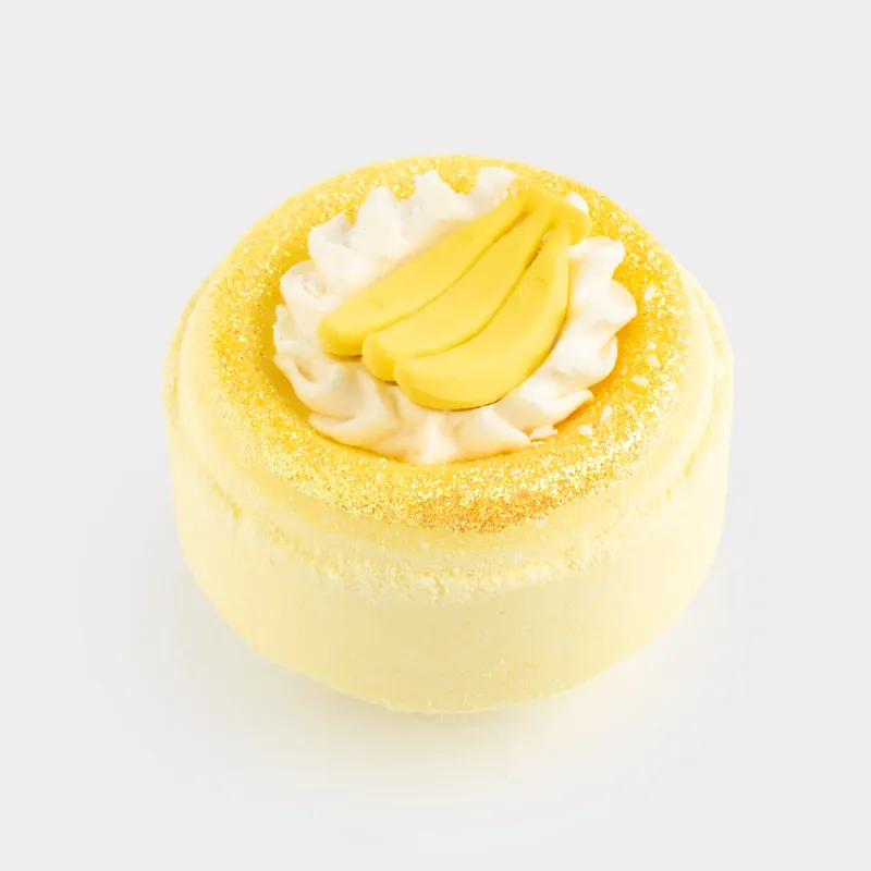 Ваннаға арналған бомба, 130 гр, ойыншығы бар, сары, Банандар, Fruits spa, image-3