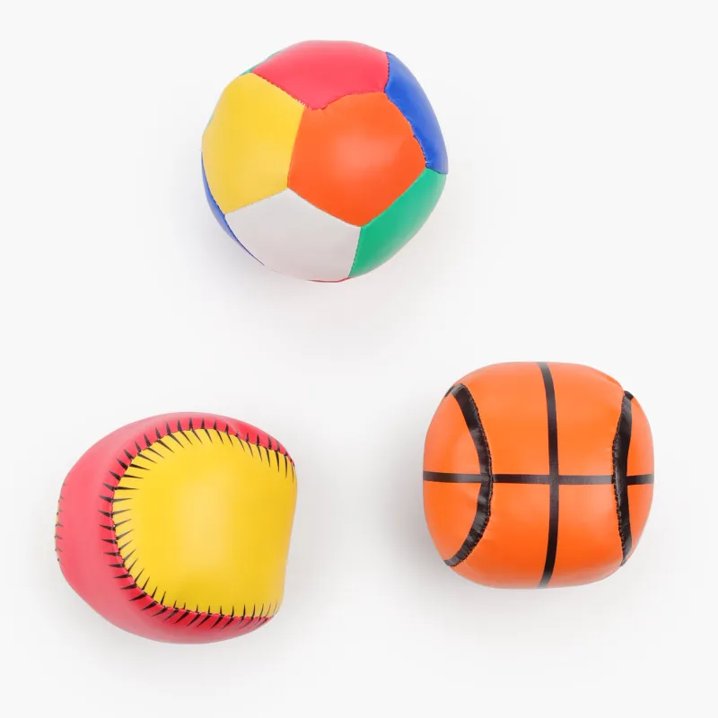 Доп, 8 см, 3 дана, торлы, ПВХ, түрлі-түсті, Футбол / Баскетбол / Бейсбол, Game, image-1