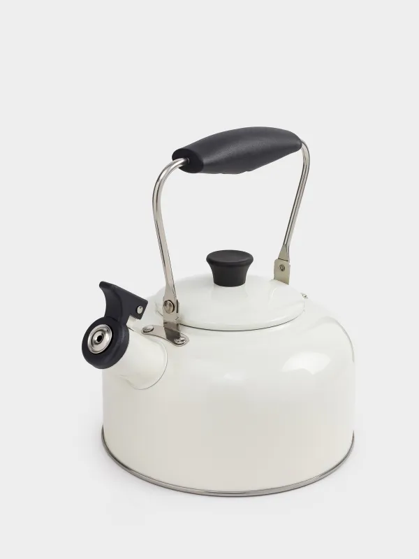 Чайник, 2,7 л, со свистком, сталь, молочный, Nostalgia, image-2