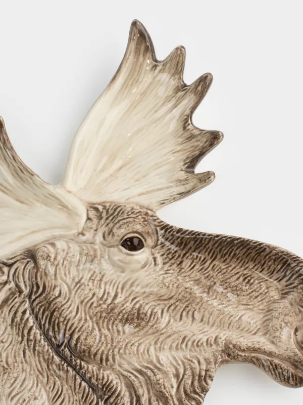 Ыдыс, 24х24 см, керамика, сүт түстес және қоңыр, Бұлан, Moose story, image-1