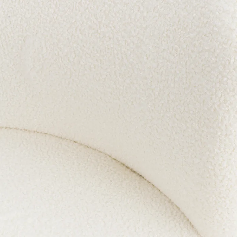 Кресло, 74 см, букле/дерево, молочное, Boucle, image-4