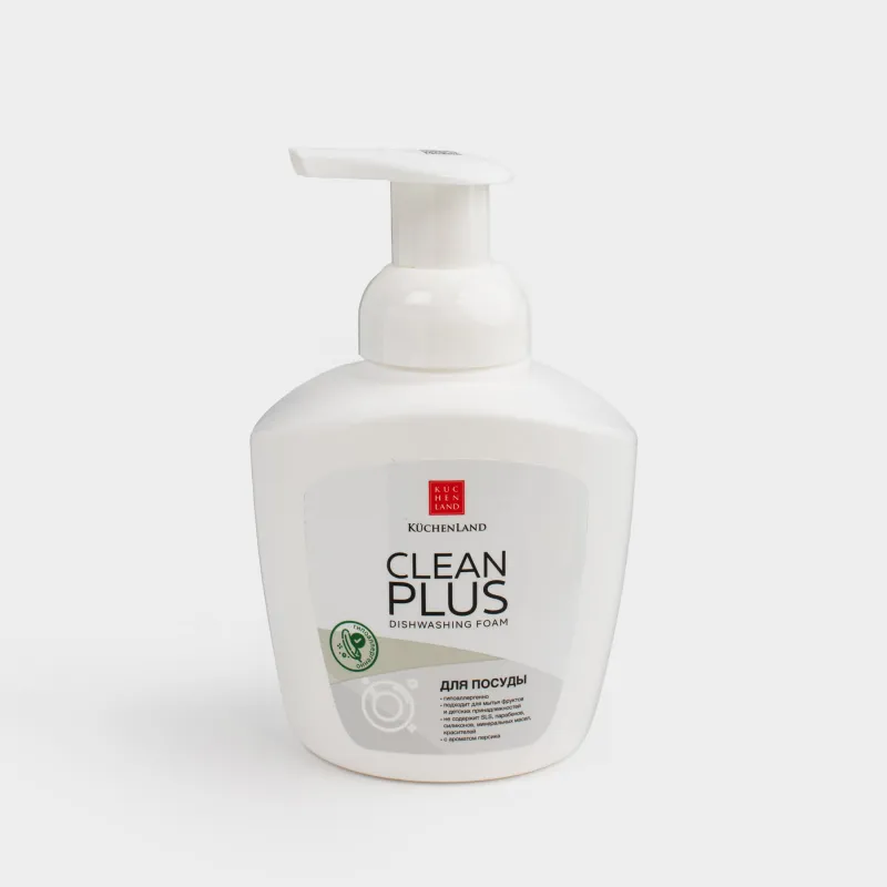 Ыдыс жууға арналған көбік, 400 мл, Шабдалы, Clean plus