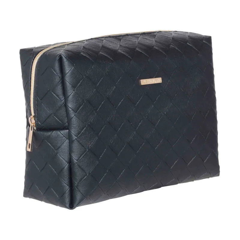 Косметичка, 27х17 см, полиуретан, черная, Sennit, image-1