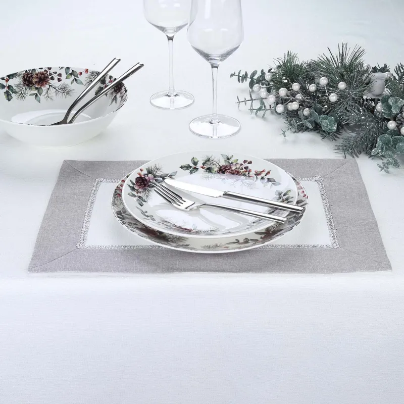 Аспаптарға арналған майлық, 30х45 см, 2 дана, полиэстер, ақ-сұр, Milky way, image-2