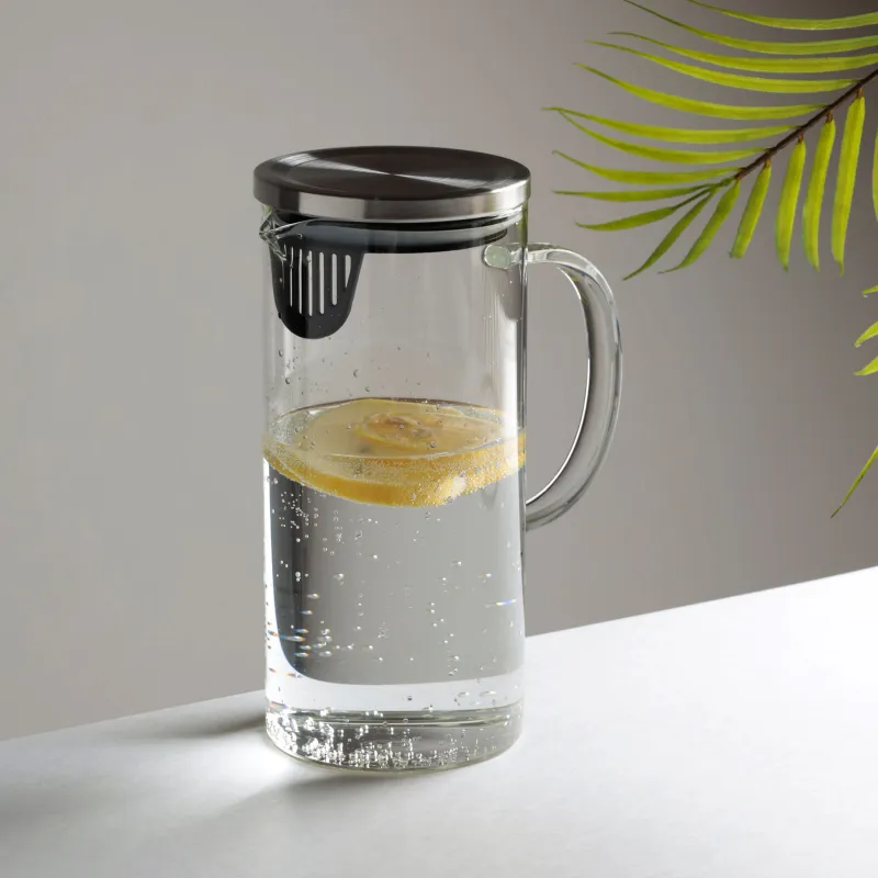 Құмыра, 1,4 л, сүзгі қақпағы бар, пайдаланылған Шыны / Болат, классикалық, image-4