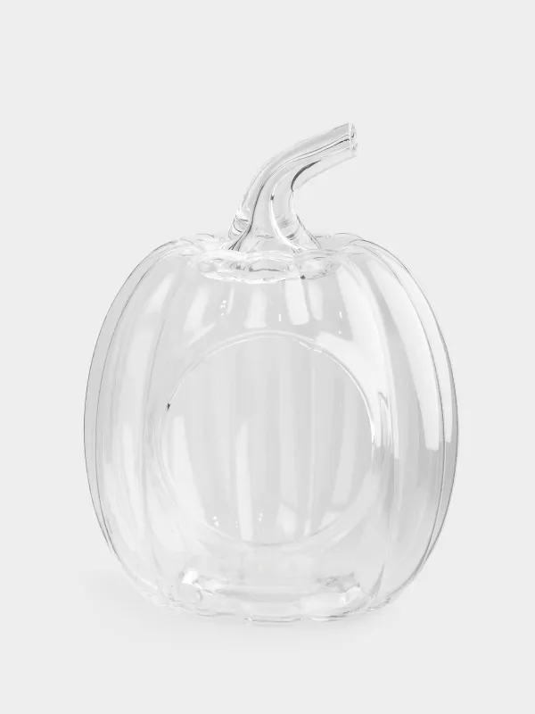 Кәмпит ыдысы, 17х22 см, шыны, Асқабақ, Clear, image-0