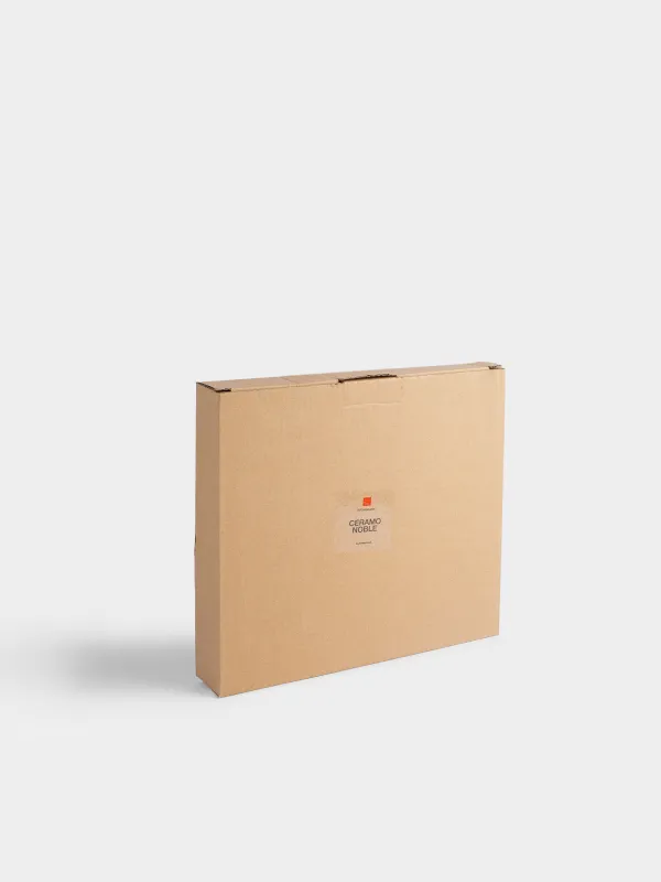 Менажница, с декором, 24 см, 3 отд, с ручкой, фарфор P/дерево, молочная, Ceramo noble, image-5