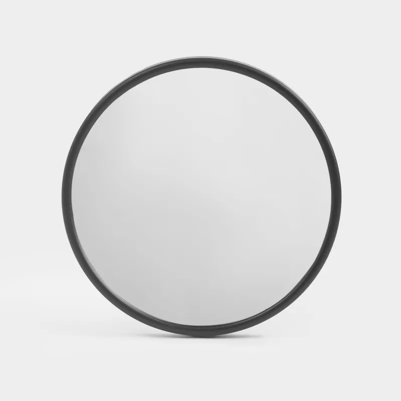 Ілулі айна, 13/11 см, үлкейткіш, жабысатын сорғыштары бар, пластик, дөңгелек, Қара, Mirror