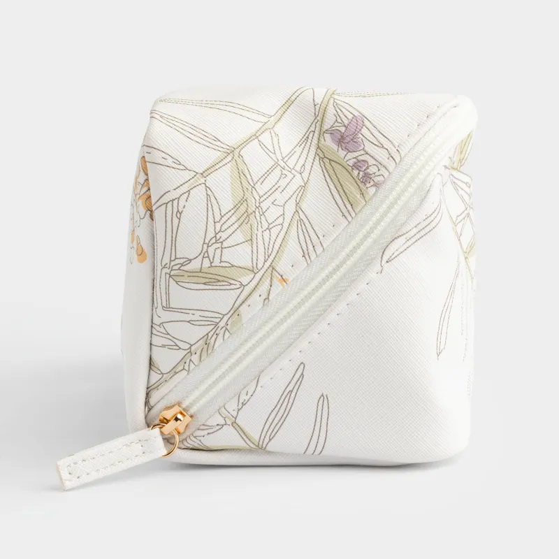 Косметичка, 23х11 см, полиуретан, белая, Мимоза, Isadora, image-4