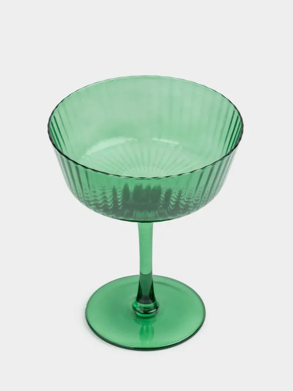 Шампан бокалы, 230 мл, шыны Р, жасыл, Ribby color, image-2